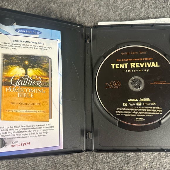 Lot Of 2 Gaither Gospel Series DVD’s - Israel Homecoming Tent Revival Homecoming - Picture 4 of 7